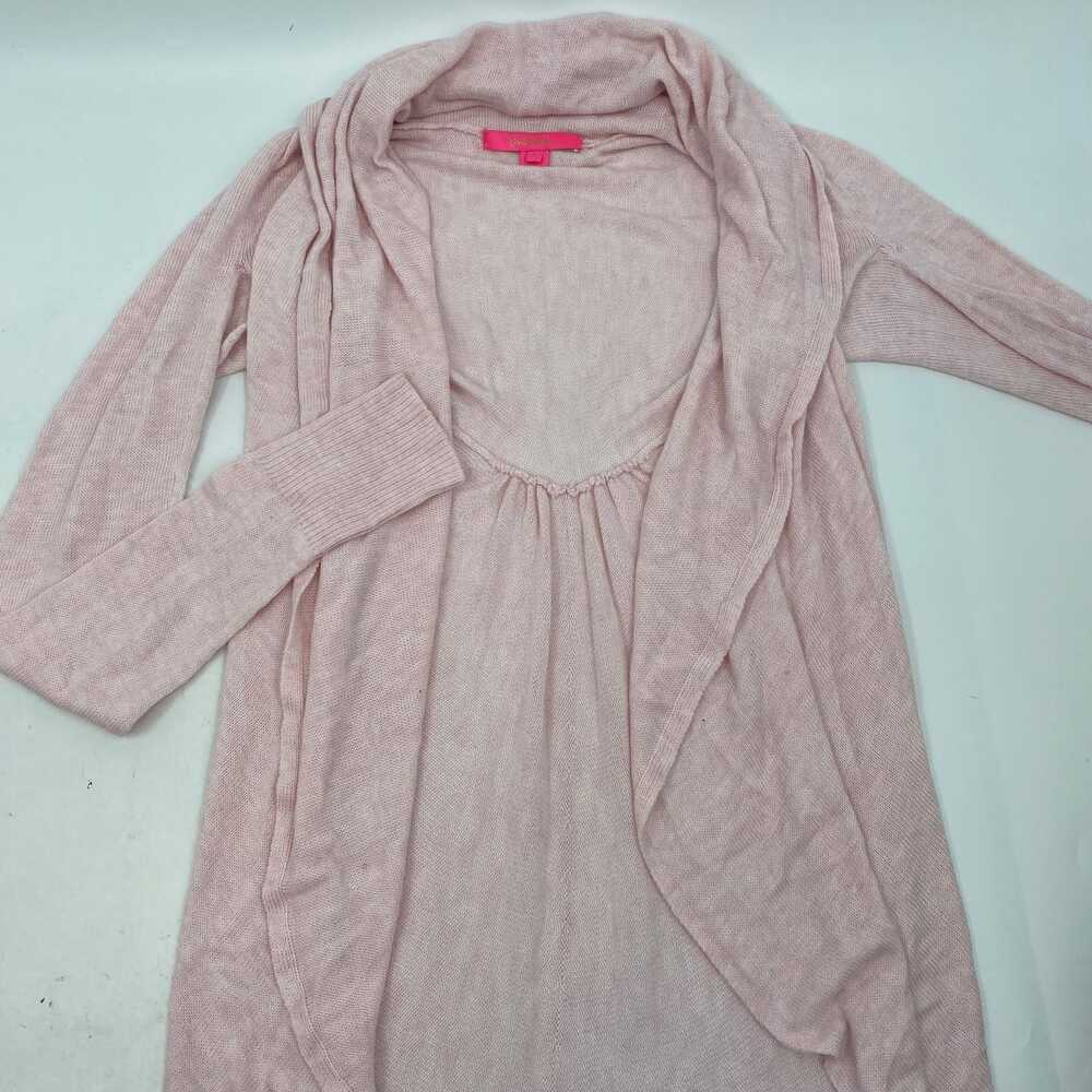 Lilly Pulitzer Pink Knit Cardigan Long Sleeve Knit | Womens S - Picture 4 of 6
